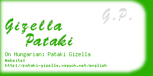 gizella pataki business card